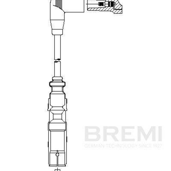 Kabel zapalovací svíčky BREMI 162/66-BREMI