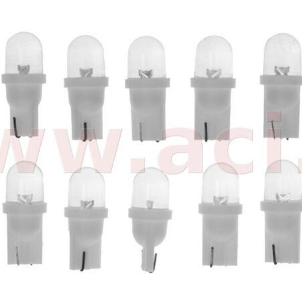 LED dioda 12V 5W (patice w2,1x9,5d/ T10) sada 10 ks