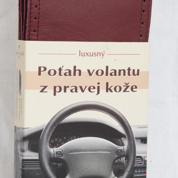 Mária Cavallo (made in Slovakia) Kožený potah volantu Maria Cavallo - dvojbarevný bordóčer