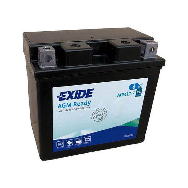 Motobaterie EXIDE BIKE AGM Ready 6Ah, 12V, AGM12-7 (YTZ7S-BS)