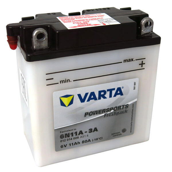 Motobaterie VARTA 6N11A-3A, 11Ah, 6V