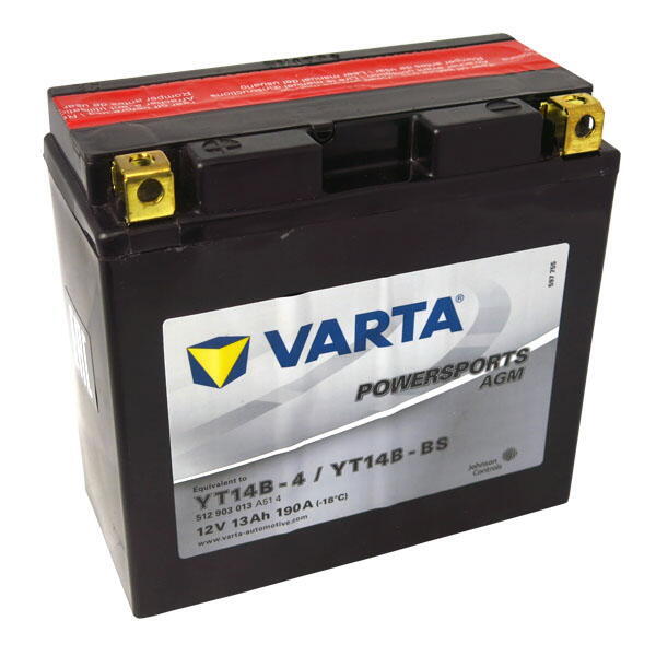 Motobaterie VARTA YT14B-BS, 13Ah, 12V