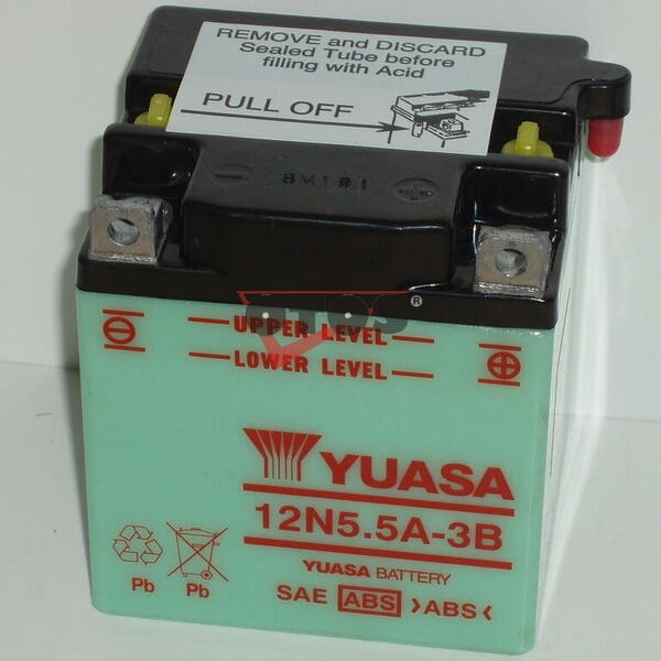 Motobaterie YUASA 12N5,5A-3B 12V 5,5Ah