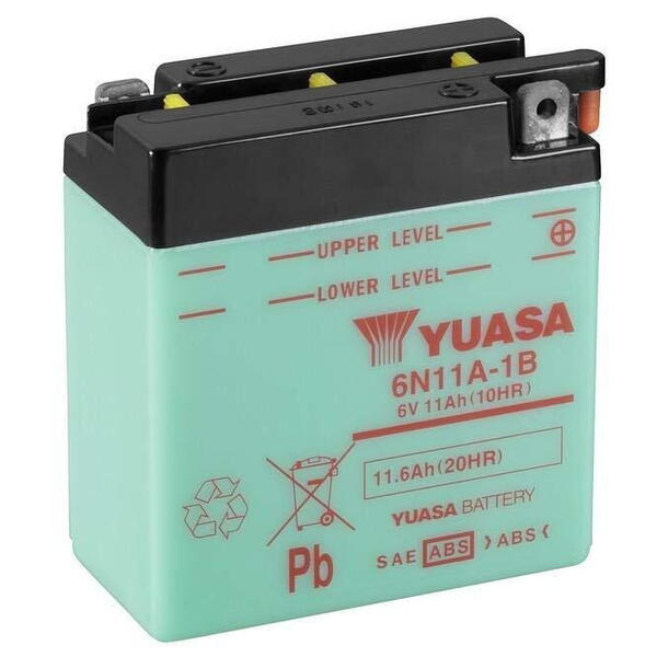 Motobaterie YUASA 6N11A-1B (6V 11Ah)