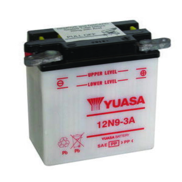 Motobaterie YUASA (originál) 12N9-3A, 12V,  9Ah