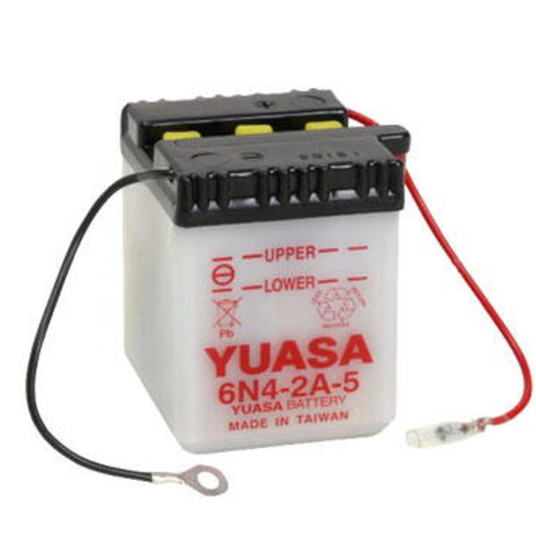 Motobaterie YUASA (originál) 6N4-2A-5, 6V, 4Ah