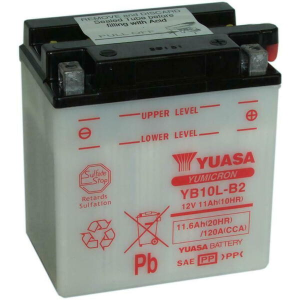 Motobaterie YUASA YB10L-B2 12V 11Ah