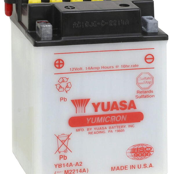 Motobaterie YUASA YB14-A2 12V 14Ah