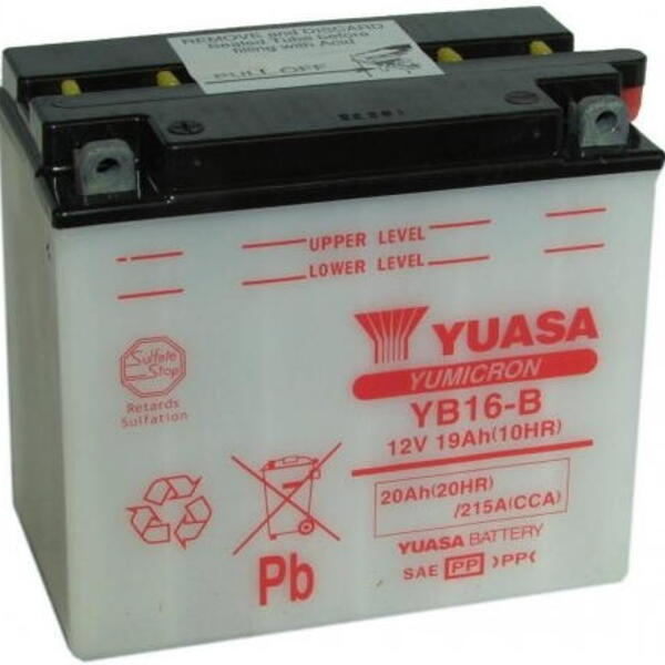 Motobaterie YUASA YB16-B 12V 19Ah