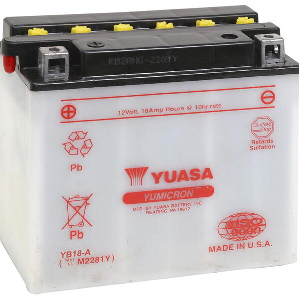 Motobaterie YUASA YB18-A 12V 18Ah