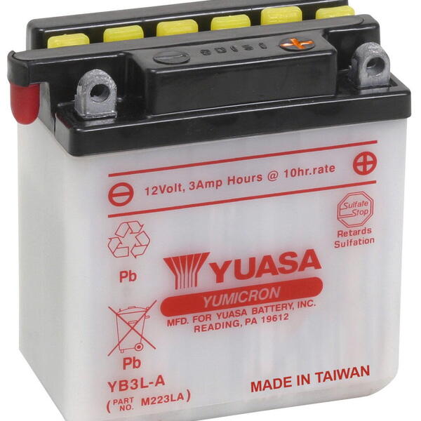 Motobaterie YUASA YB3L-A 12V 3Ah