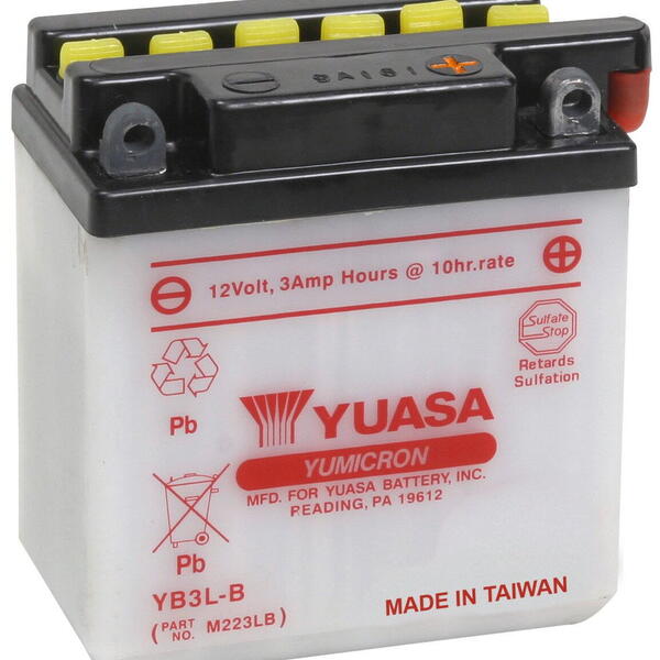 Motobaterie YUASA YB3L-B 12V 3Ah