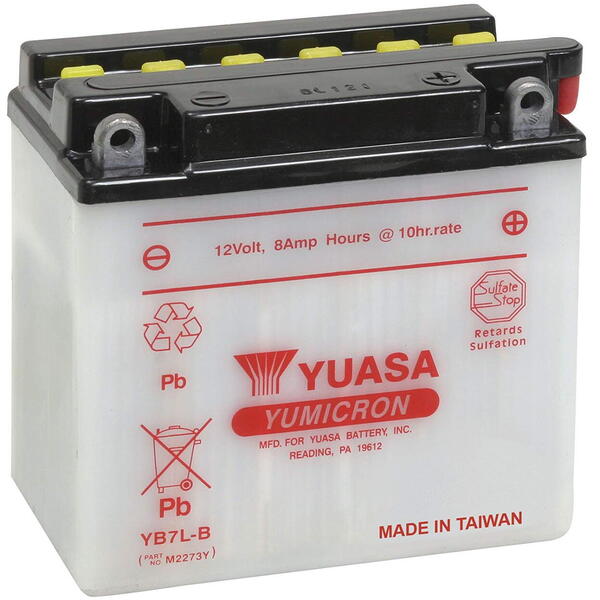 Motobaterie YUASA YB7L-B 12V 8Ah