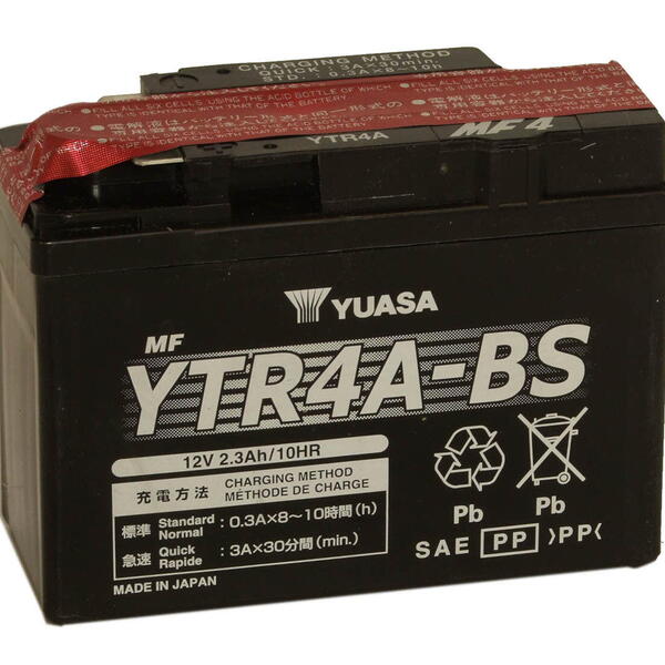 Motobaterie YUASA YTR4A-BS 12v 2,3Ah 45A