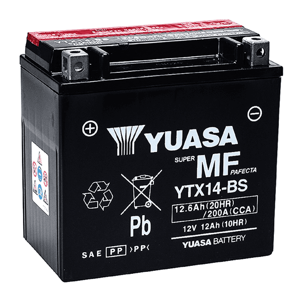 Motobaterie YUASA YTX14-BS 12V 12Ah 200A