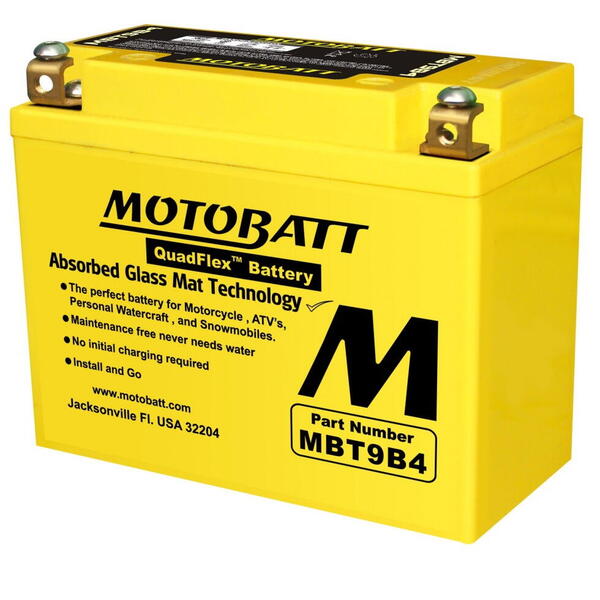 MotoBatt MBT9B4 -9AH 140A 12V - Baterie přednabitá