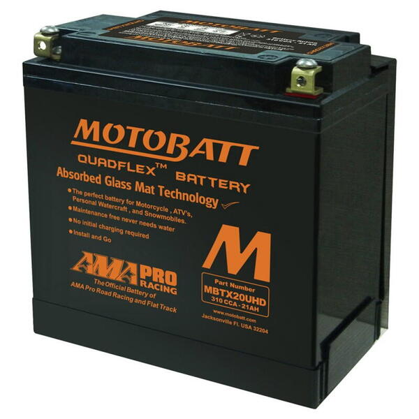 MotoBatt MBTX20UHD -21AH 310A 12V - Baterie přednabitá