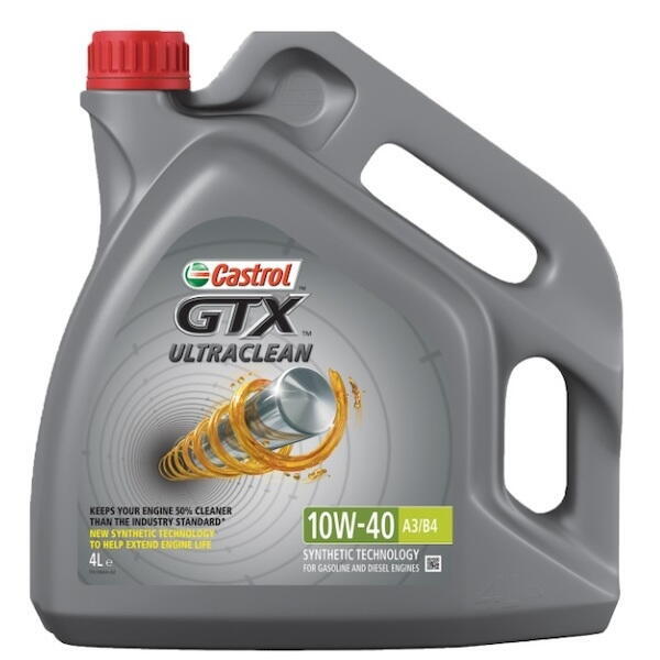 Motorový olej Castrol GTX Ultraclean A3/B4 10W-40 4 l