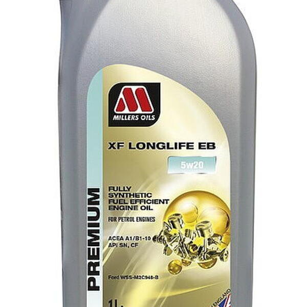 Motorový olej Premium Millers Oils XF Longlife EB 5w20 1 L 77791 (Akční komplet výměna ole