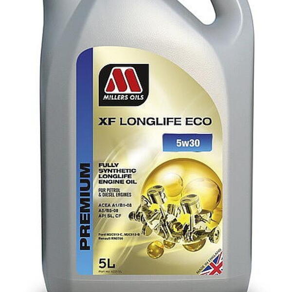 Motorový olej Premium Millers Oils XF Longlife ECO 5w30 5 L 62215 (Akční komplet výměna ol