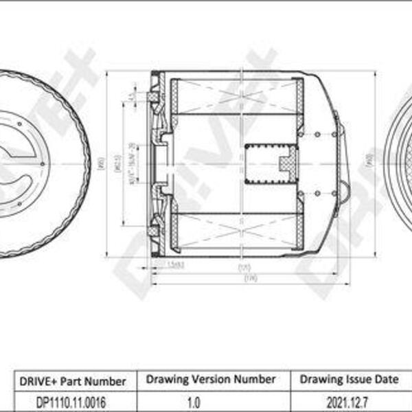 Olejový filtr DRIVE DP1110.11.0016