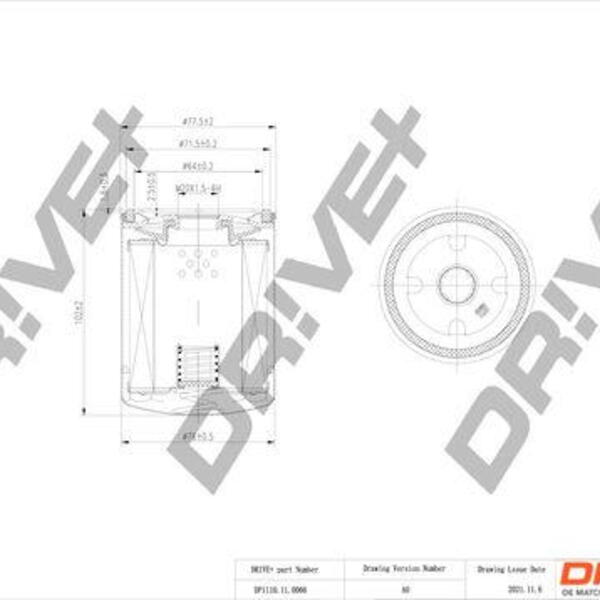 Olejový filtr DRIVE DP1110.11.0066