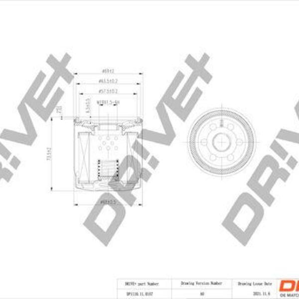 Olejový filtr DRIVE DP1110.11.0157
