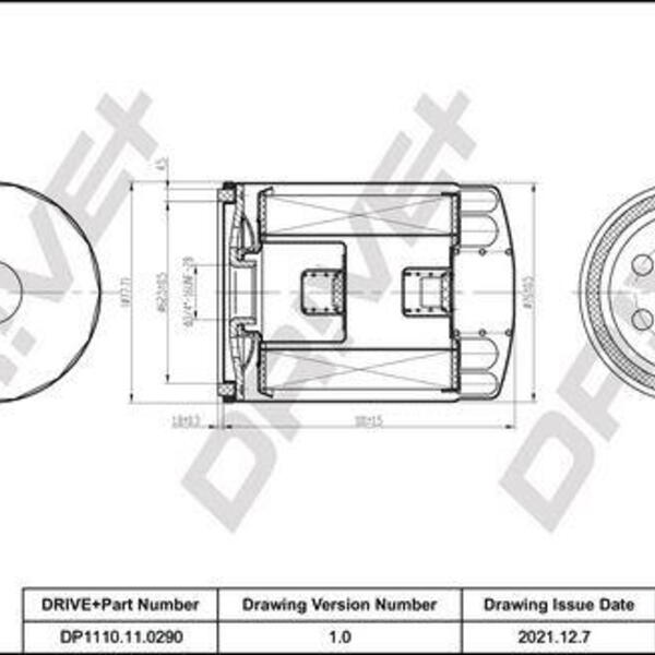 Olejový filtr DRIVE DP1110.11.0290