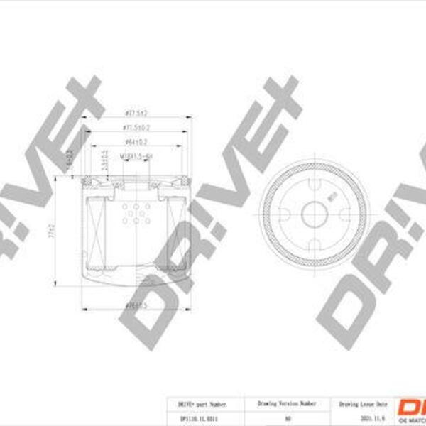 Olejový filtr DRIVE DP1110.11.0311
