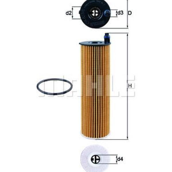 Olejový filtr MAHLE OX 823/6D