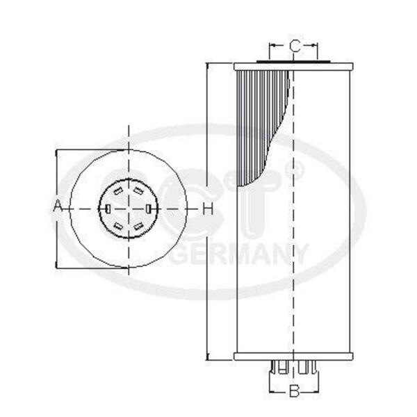 Olejový filtr SCT - MANNOL SH 4044 P