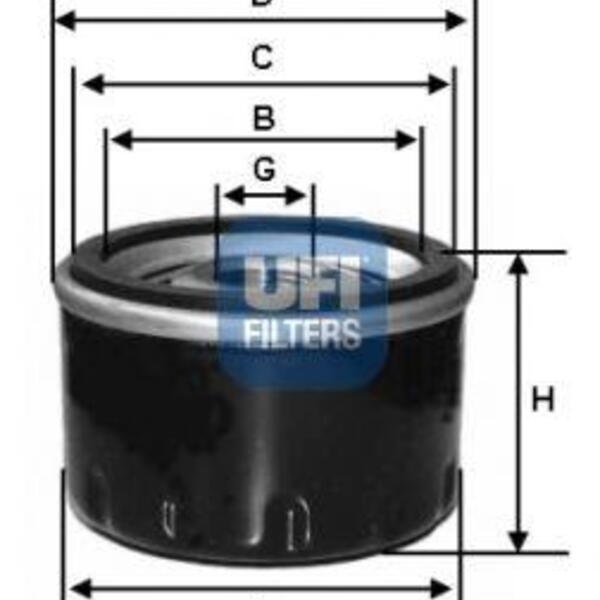 Olejový filtr UFI 23.259.00