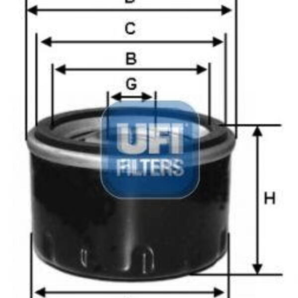 Olejový filtr UFI 23.279.00