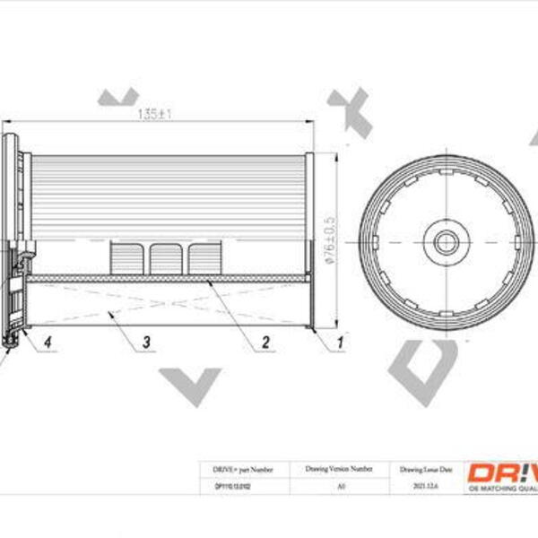 Palivový filtr DRIVE DP1110.13.0102