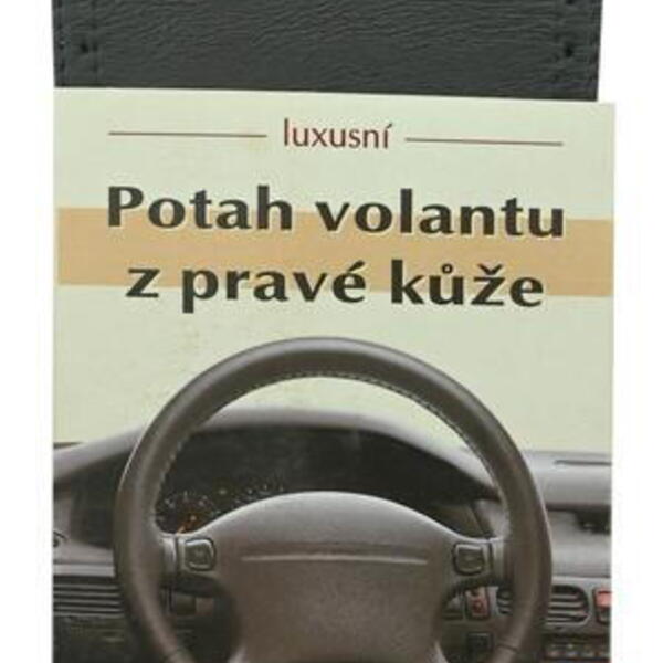 Potah volantu omotávací z pravé kůže A černý