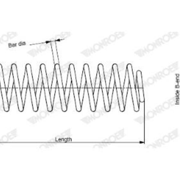 Pružina podvozku MONROE SE3290