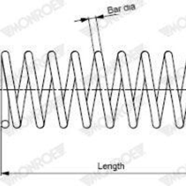 Pružina podvozku MONROE SP1091