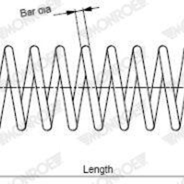 Pružina podvozku MONROE SP1772