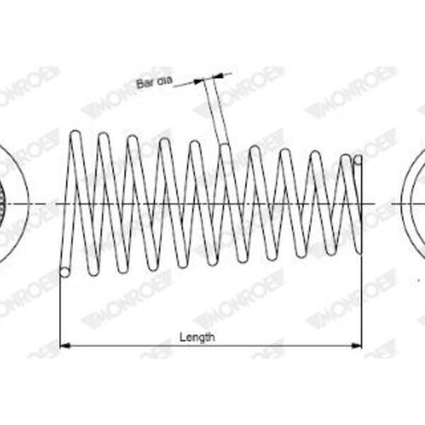 Pružina podvozku MONROE SP3112