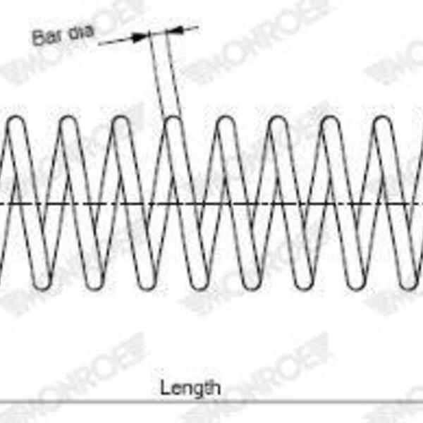 Pružina podvozku MONROE SP3360