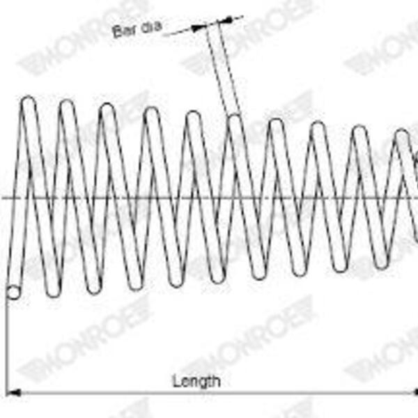 Pružina podvozku MONROE SP3743