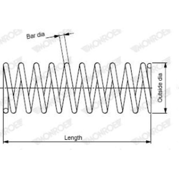 Pružina podvozku MONROE SP3954