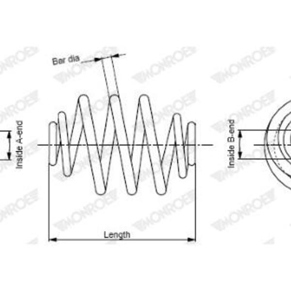 Pružina podvozku MONROE SP3989