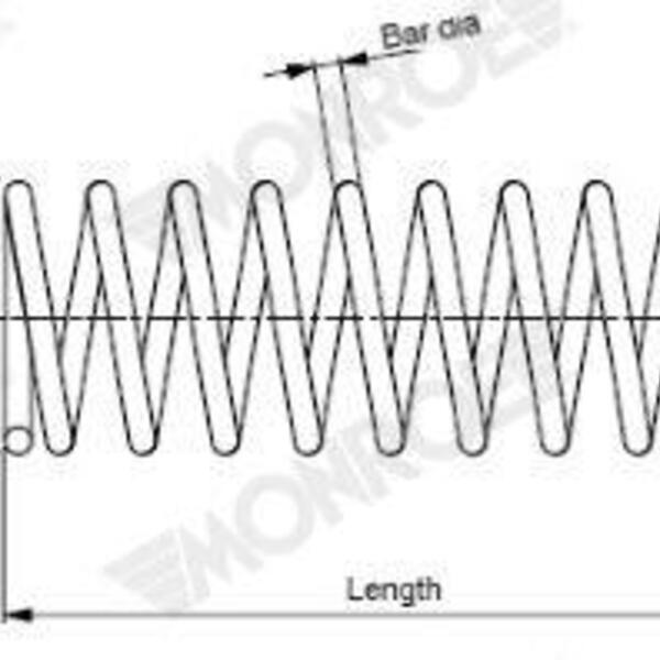 Pružina podvozku MONROE SP4097
