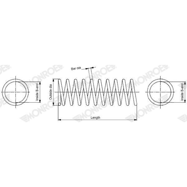 Pružina podvozku MONROE SP4117