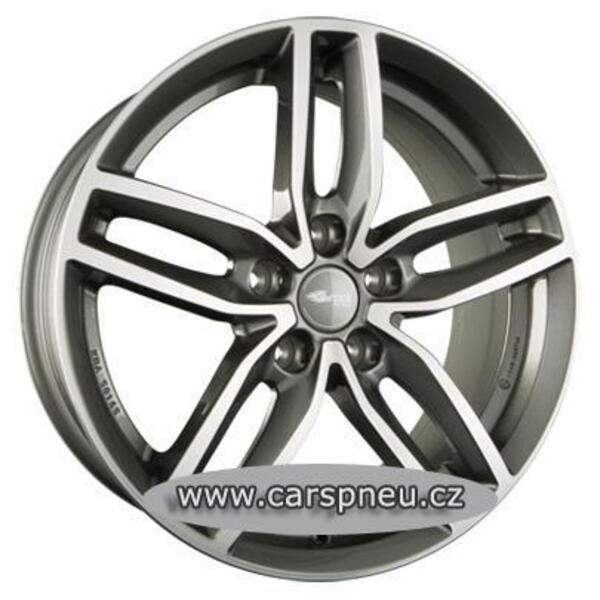 RC Design RC29 grey poliert (HGVP) - 7,5x17, 5x112, ET49 /Brock/ (304088)