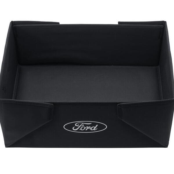 Skládací přepravní box černá látka s bílým oválem Ford na obou stranách