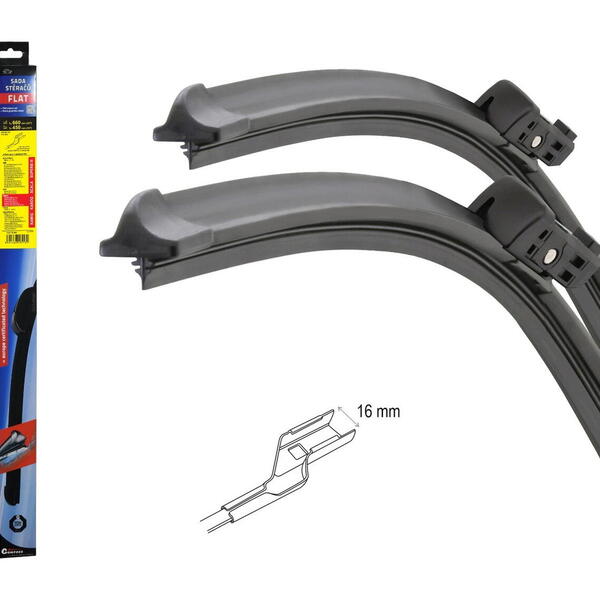 Stěrač FLAT SET (CUBE16) 660+450mm Seat Leon 2020-