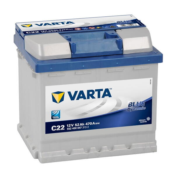 VARTA - Clarios Czech spol. s r.o. Varta Blue Dynamic 52AH 470A, 552400, C22