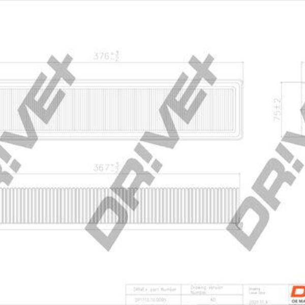 Vzduchový filtr DRIVE DP1110.10.0095